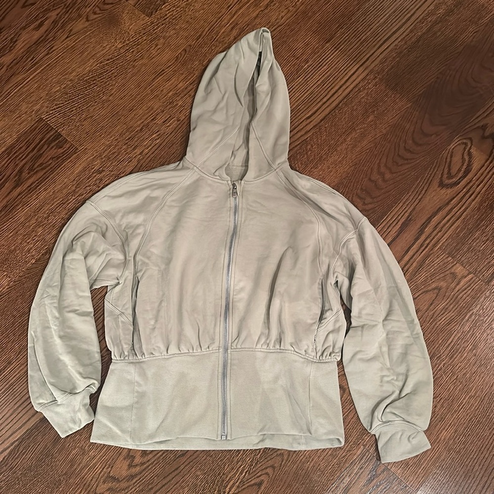 Lululemon Hugged Waist Cotton Zip Hoodie